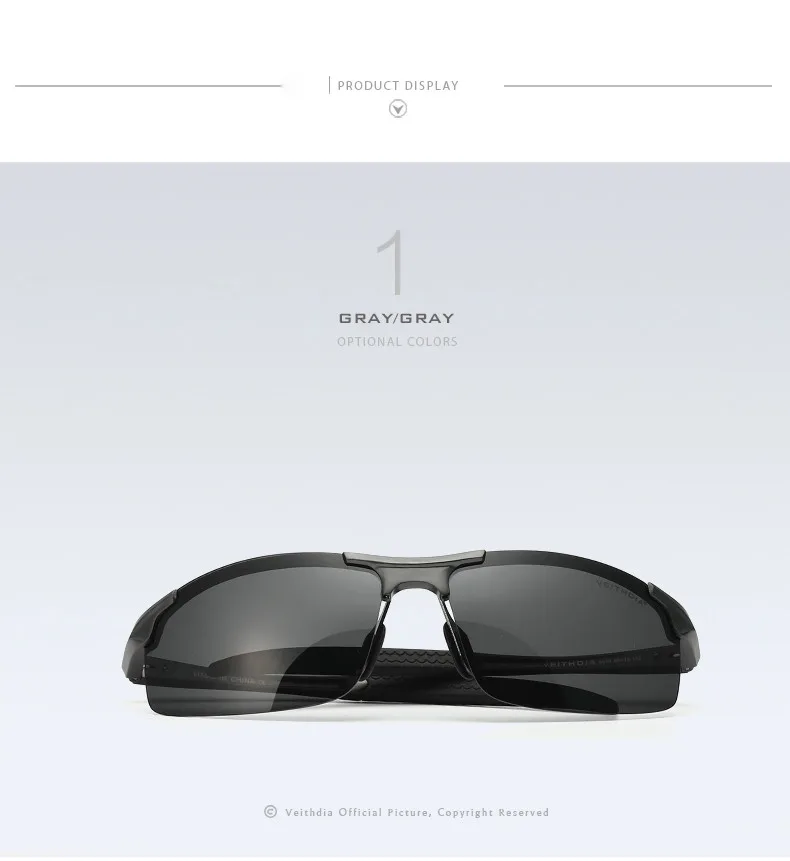 VEITHDIA Brand Designer Aluminum Mens Sunglasses Polarized Sun glasses Eyewear Accessories For Men oculos de sol masculino 6518 20