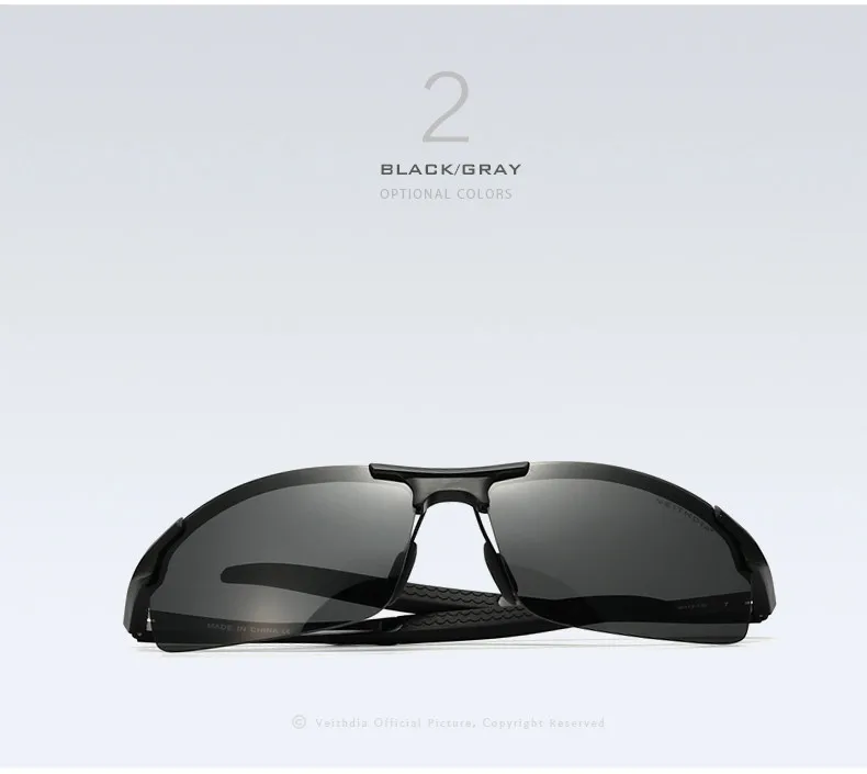 VEITHDIA Brand Designer Aluminum Mens Sunglasses Polarized Sun glasses Eyewear Accessories For Men oculos de sol masculino 6518 22