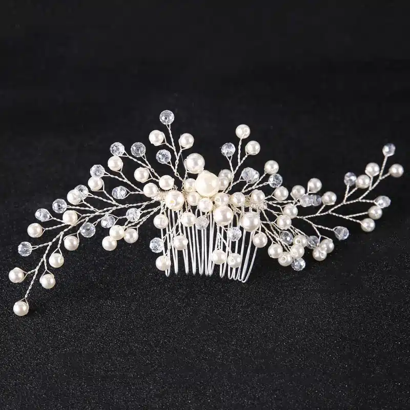 Bridal Hair Ornaments Fashion Hairwear Wedding Hair Accessories Comb for Hair Women Girl Headpiece Headdress Head Decoration Pin 12