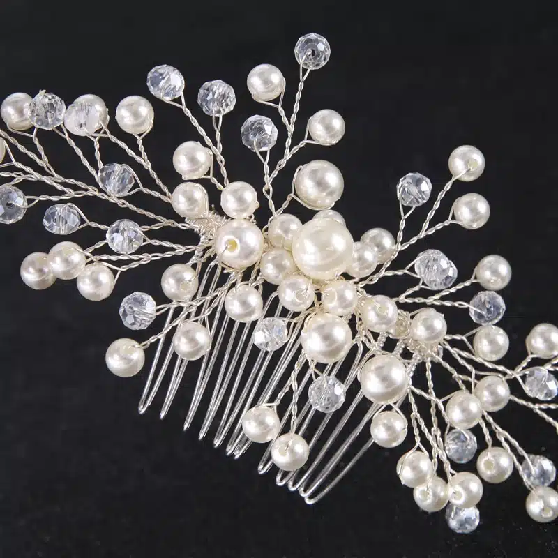 Bridal Hair Ornaments Fashion Hairwear Wedding Hair Accessories Comb for Hair Women Girl Headpiece Headdress Head Decoration Pin 14