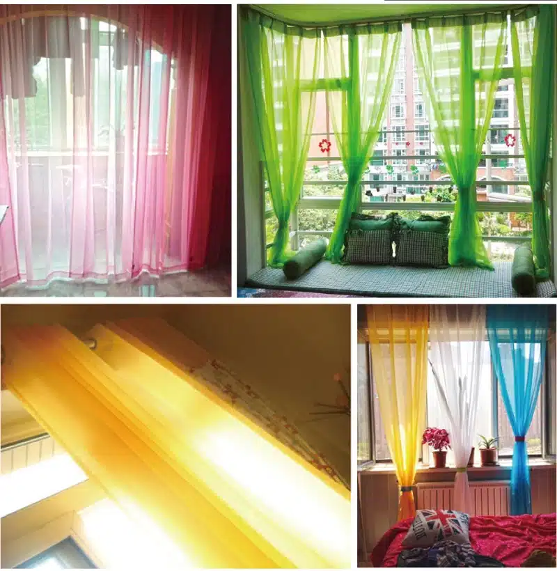 European and American style curtains for living room white Window Screening Solid Door Curtains Drape Panel Sheer Tulle W184#10 23