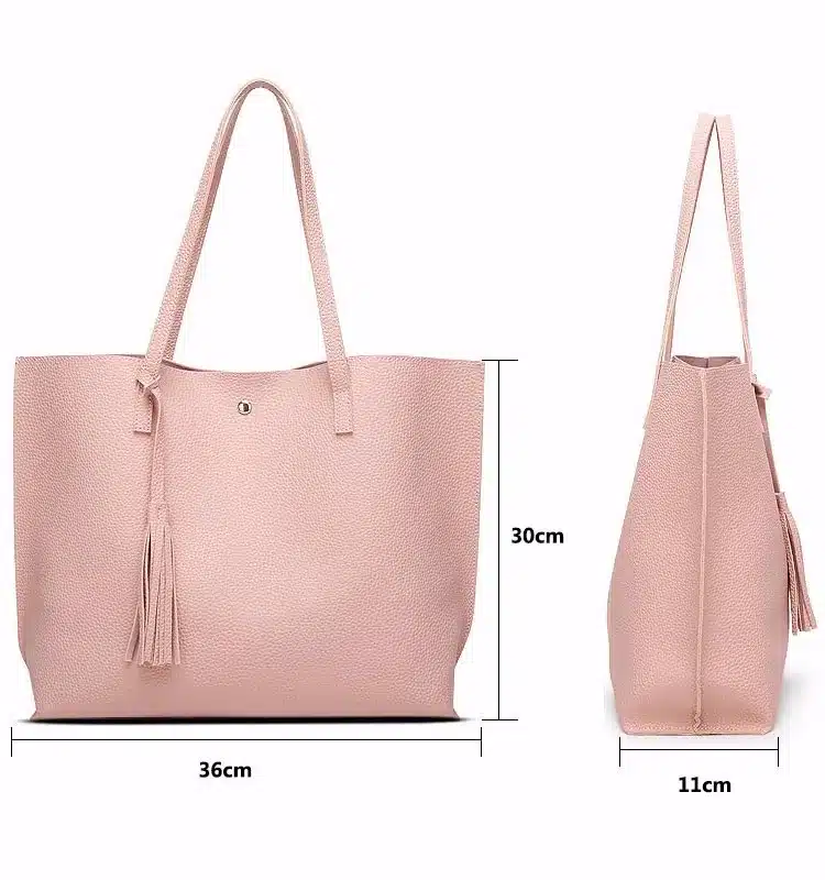 Ankareeda Luxury Brand Women Shoulder Bag Soft Leather TopHandle Bags Ladies Tassel Tote Handbag High Quality Women's Handbags 9