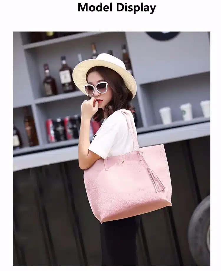 Ankareeda Luxury Brand Women Shoulder Bag Soft Leather TopHandle Bags Ladies Tassel Tote Handbag High Quality Women's Handbags 12