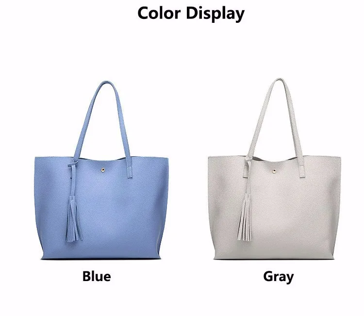 Ankareeda Luxury Brand Women Shoulder Bag Soft Leather TopHandle Bags Ladies Tassel Tote Handbag High Quality Women's Handbags 14