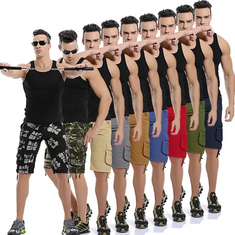 Camo Military Shorts Bermuda 2017 Summer Camouflage Cargo Shorts Men Cotton Loose Tactical Short Pants No Belt 6