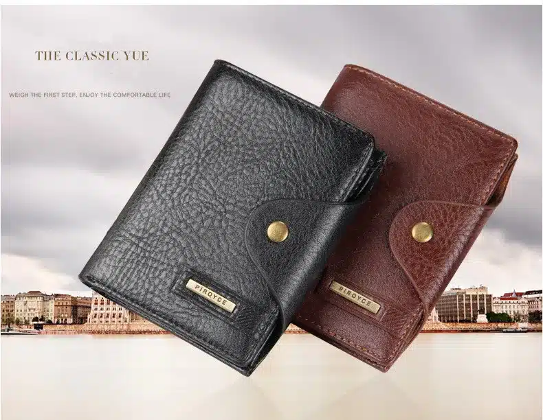 New 2018 Guaranteed Genuine Leather Brand Men Wallets Design Short Small Wallets Male Mens Purses Card Holder Carteras 8