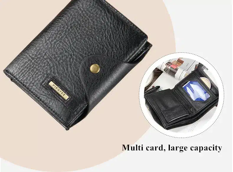 New 2018 Guaranteed Genuine Leather Brand Men Wallets Design Short Small Wallets Male Mens Purses Card Holder Carteras 12
