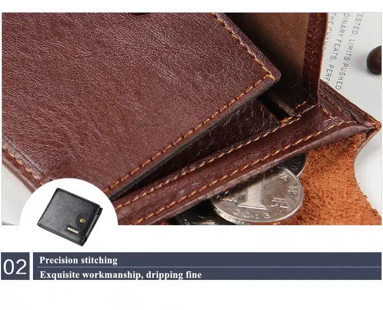 New 2018 Guaranteed Genuine Leather Brand Men Wallets Design Short Small Wallets Male Mens Purses Card Holder Carteras 28