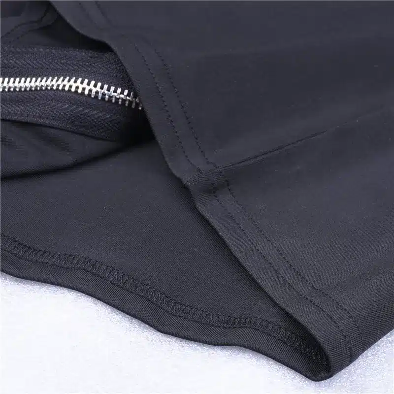 Hugcitar sleeveless V-neck zipper backless sexy bodycon dresses 2018 summer women fashion black solid party dress 16