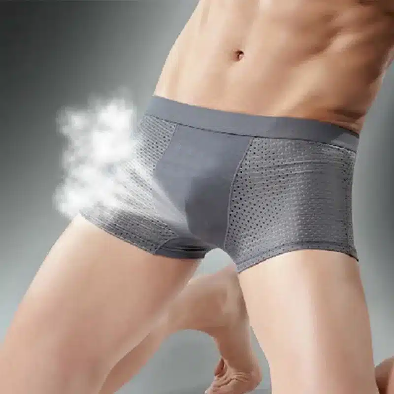Fashion Comfortable Men's Super-elastic Hollow Breathable and Comfortable Antibacterial underwear Wholesale/ Retail boxers 2017 10