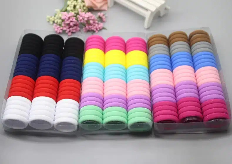 3cm 66pcs/pack Elastic Hair Bands Rope Scrunchie Hair Bands For Girls Haar Hair Accessories Kids Children Headwear kk1717 10
