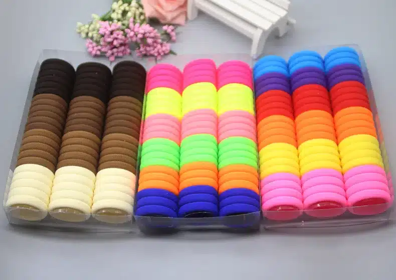 3cm 66pcs/pack Elastic Hair Bands Rope Scrunchie Hair Bands For Girls Haar Hair Accessories Kids Children Headwear kk1717 11
