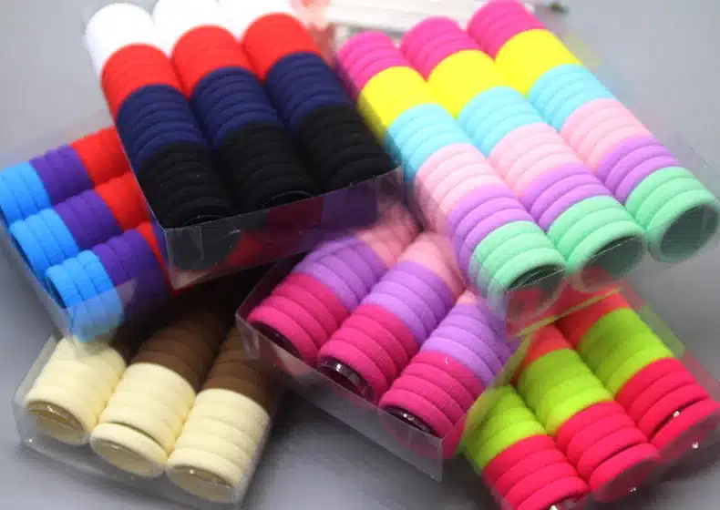 3cm 66pcs/pack Elastic Hair Bands Rope Scrunchie Hair Bands For Girls Haar Hair Accessories Kids Children Headwear kk1717 16
