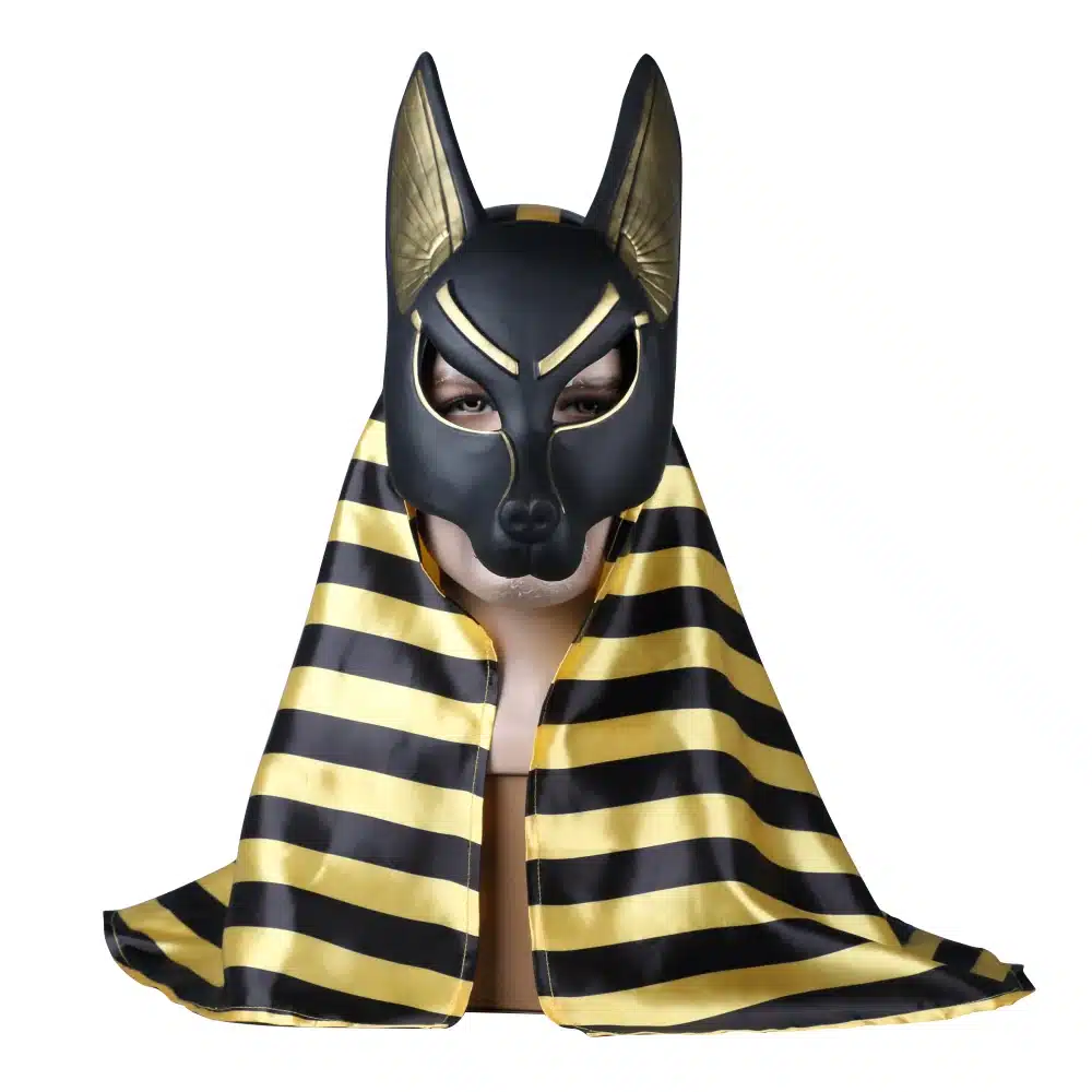 Stiilne Egiptuse Anubise mask

- Egiptuse Anubise mask on täiskasvanutele mõeldud unisex kostüümiaksessuaar.
- Valmistatud vastupidavast PVC-st ja polüestrist.
- Inspireeritud Egiptuse mütoloogiast, kujutades Anubist, šaakalipeaga jumalust.