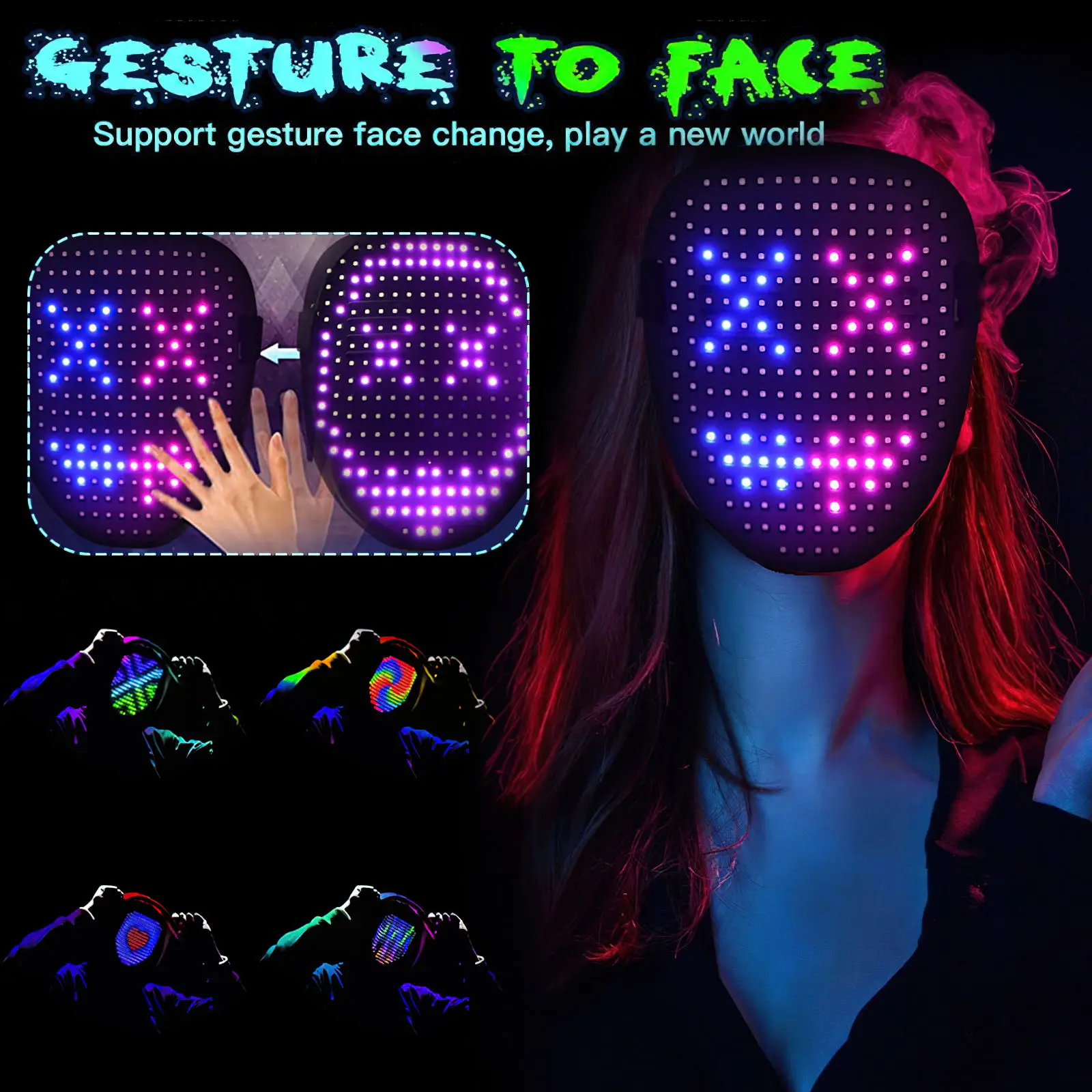 LED tuledega mask | kujundav pilt e-kaubamaja pildikogust
