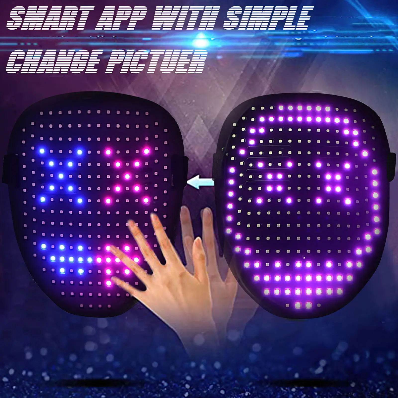 LED tuledega mask | kujundav pilt e-kaubamaja pildikogust