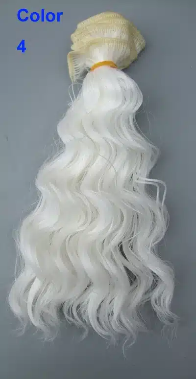 15 CM 25cm doll wigs heat resistant deep wave hair for blyth doll 1/3 1/4 1/6 BJD diy cloth doll wigs 16