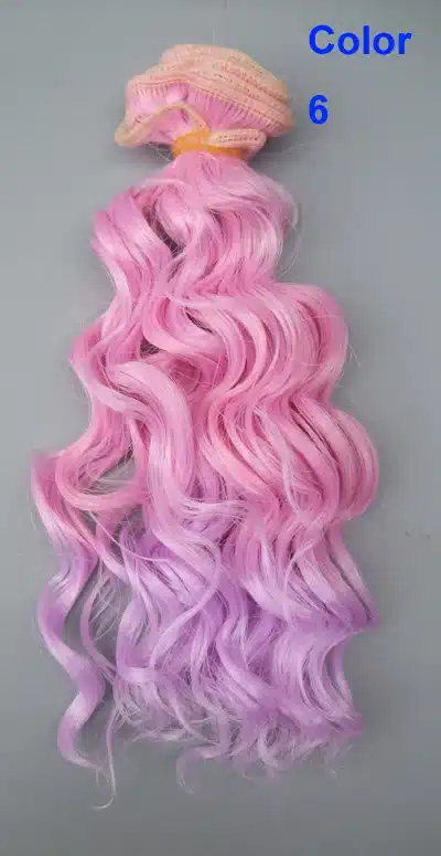 15 CM 25cm doll wigs heat resistant deep wave hair for blyth doll 1/3 1/4 1/6 BJD diy cloth doll wigs 18