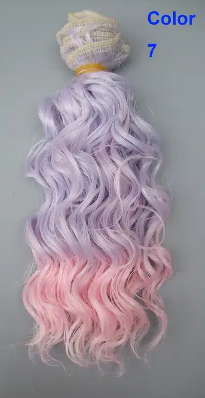 15 CM 25cm doll wigs heat resistant deep wave hair for blyth doll 1/3 1/4 1/6 BJD diy cloth doll wigs 19