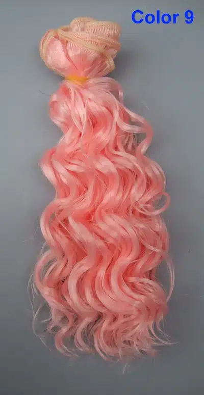 15 CM 25cm doll wigs heat resistant deep wave hair for blyth doll 1/3 1/4 1/6 BJD diy cloth doll wigs 21