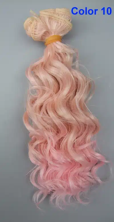15 CM 25cm doll wigs heat resistant deep wave hair for blyth doll 1/3 1/4 1/6 BJD diy cloth doll wigs 22