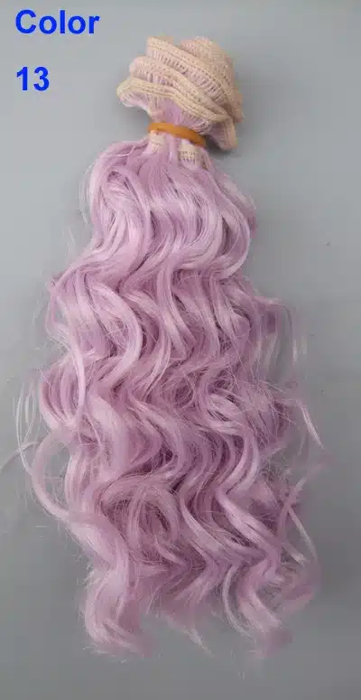 15 CM 25cm doll wigs heat resistant deep wave hair for blyth doll 1/3 1/4 1/6 BJD diy cloth doll wigs 25