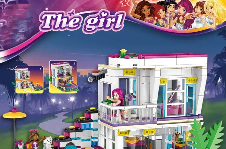 Uhke majaga lego tüdrukutele | kujundav pilt e-kaubamaja pildikogust