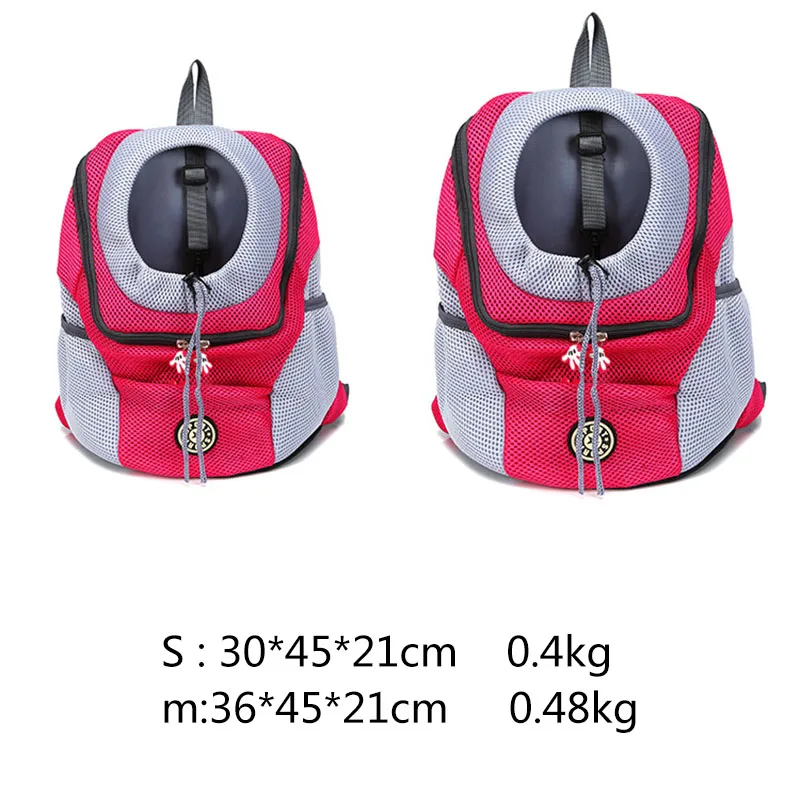 Venxuis Outdoor Pet Dog Carrier Bag Pet Dog Front Bag New Out Double Shoulder Portable Travel Backpack Mesh Backpack Head 9