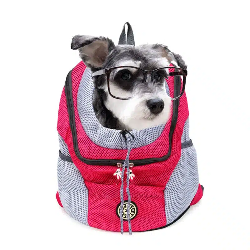 Venxuis Outdoor Pet Dog Carrier Bag Pet Dog Front Bag New Out Double Shoulder Portable Travel Backpack Mesh Backpack Head 11
