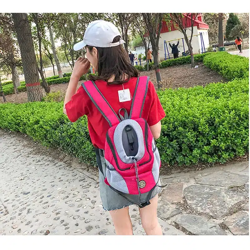 Venxuis Outdoor Pet Dog Carrier Bag Pet Dog Front Bag New Out Double Shoulder Portable Travel Backpack Mesh Backpack Head 13