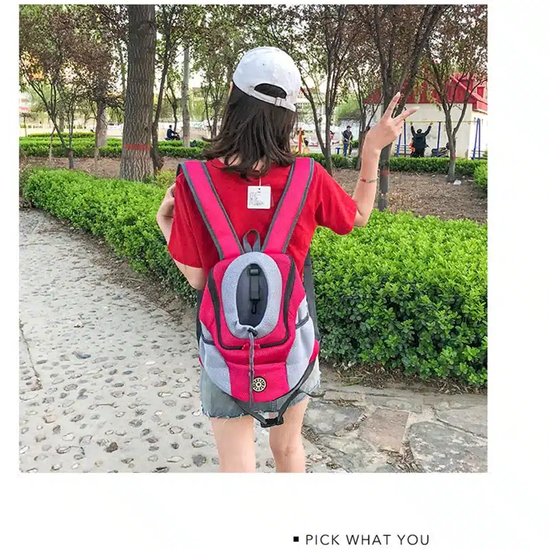 Venxuis Outdoor Pet Dog Carrier Bag Pet Dog Front Bag New Out Double Shoulder Portable Travel Backpack Mesh Backpack Head 14