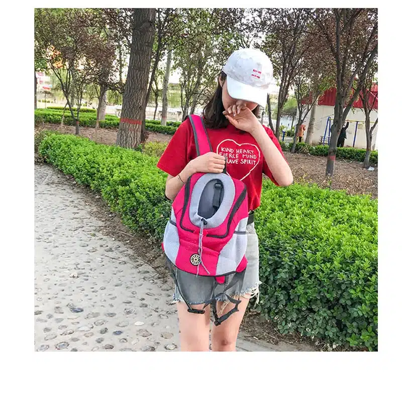 Venxuis Outdoor Pet Dog Carrier Bag Pet Dog Front Bag New Out Double Shoulder Portable Travel Backpack Mesh Backpack Head 15