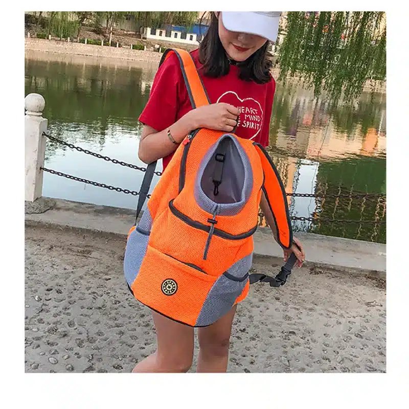 Venxuis Outdoor Pet Dog Carrier Bag Pet Dog Front Bag New Out Double Shoulder Portable Travel Backpack Mesh Backpack Head 18