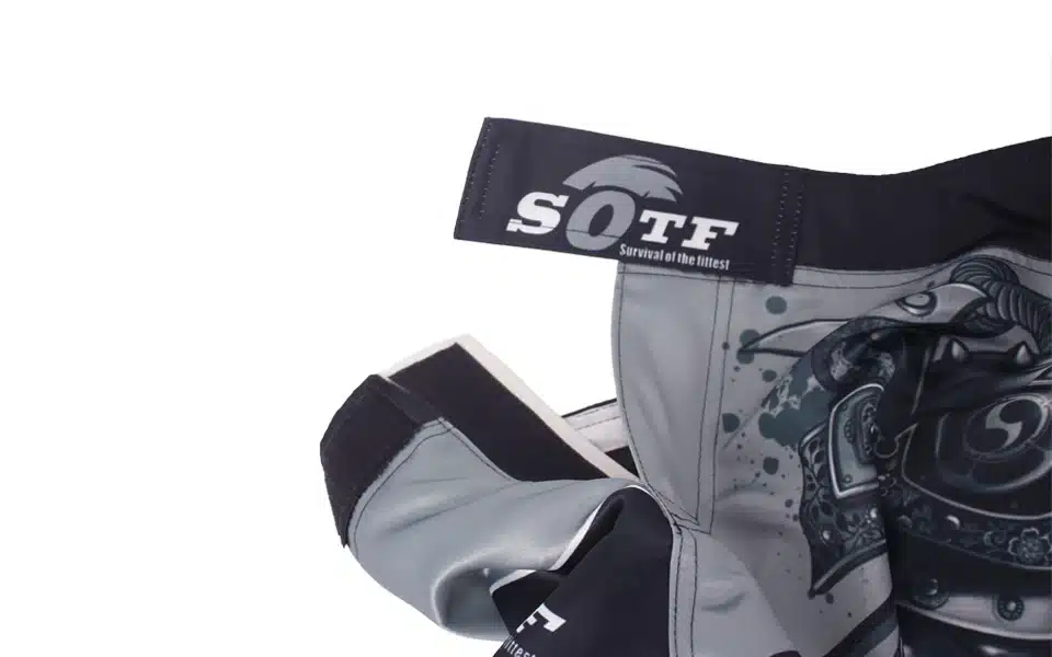 SOTF men's Japanese warrior gray sports fitness angle pants Tiger Muay Thai boxing shorts mma short kickboxing boxeo pretorian 8