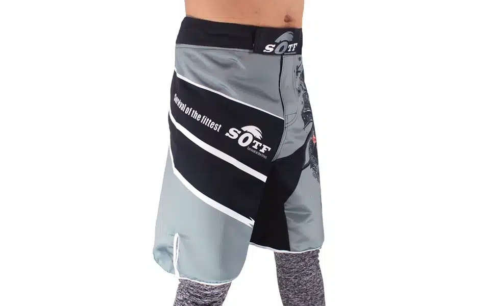 SOTF men's Japanese warrior gray sports fitness angle pants Tiger Muay Thai boxing shorts mma short kickboxing boxeo pretorian 10
