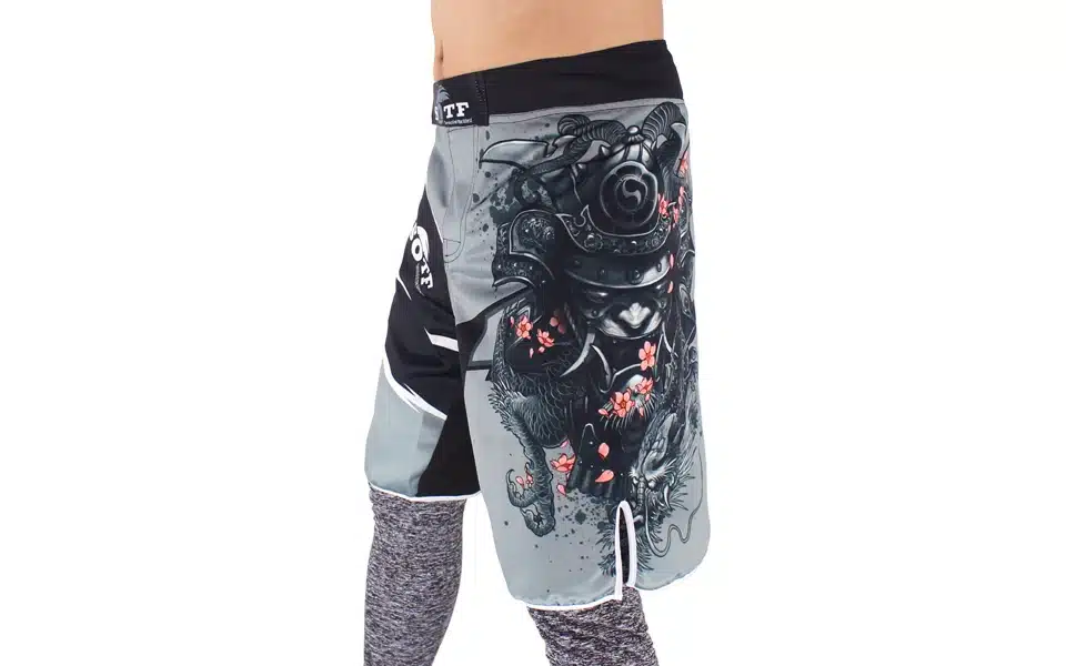 SOTF men's Japanese warrior gray sports fitness angle pants Tiger Muay Thai boxing shorts mma short kickboxing boxeo pretorian 11