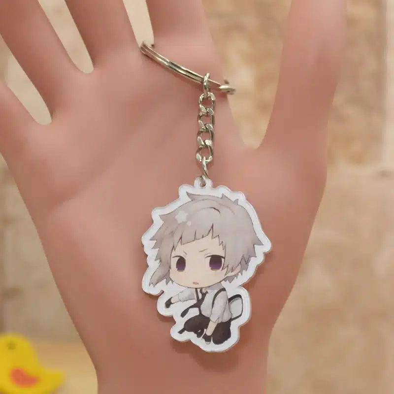 Anime Bungou Stray Dogs Atsushi Nakajima Acrylic Keychain 6 Styles Pendant Key Accessories XS-2 2