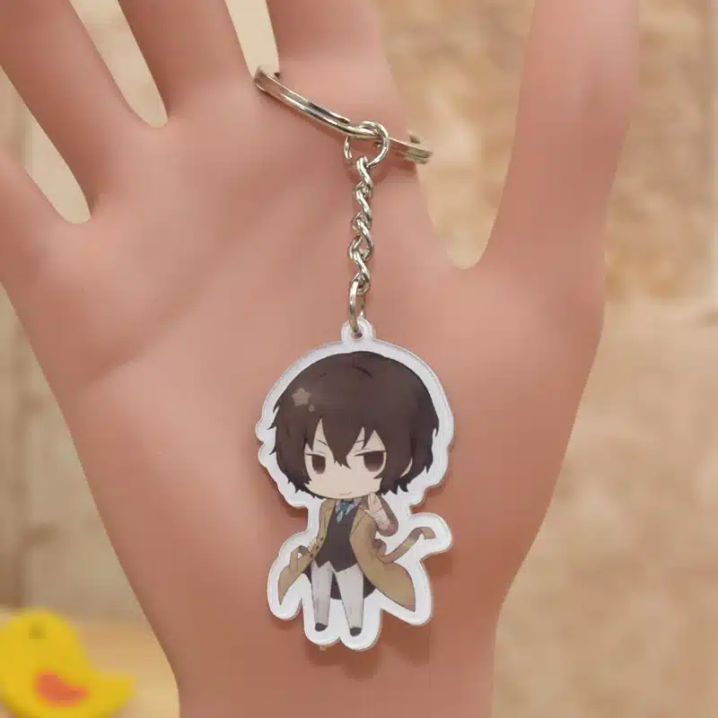 Anime Bungou Stray Dogs Atsushi Nakajima Acrylic Keychain 6 Styles Pendant Key Accessories XS-2 4