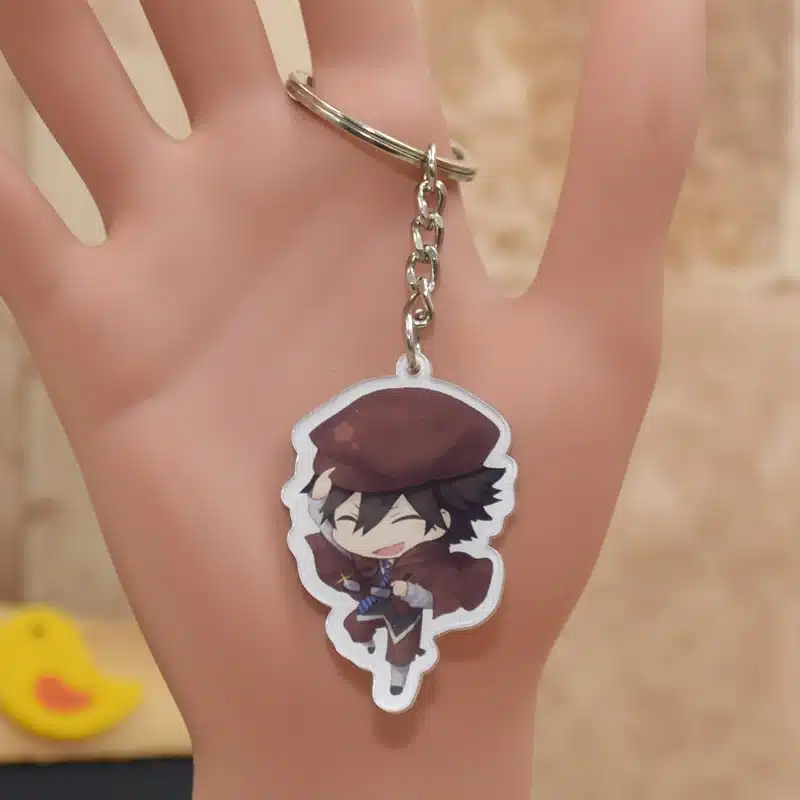 Anime Bungou Stray Dogs Atsushi Nakajima Acrylic Keychain 6 Styles Pendant Key Accessories XS-2 5