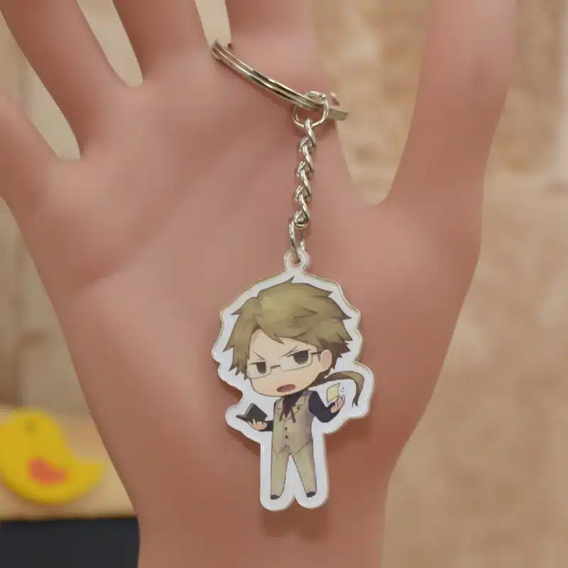 Anime Bungou Stray Dogs Atsushi Nakajima Acrylic Keychain 6 Styles Pendant Key Accessories XS-2 6
