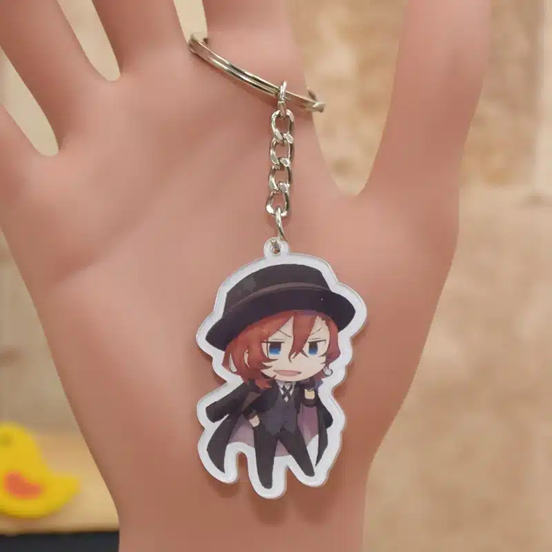 Anime Bungou Stray Dogs Atsushi Nakajima Acrylic Keychain 6 Styles Pendant Key Accessories XS-2 7