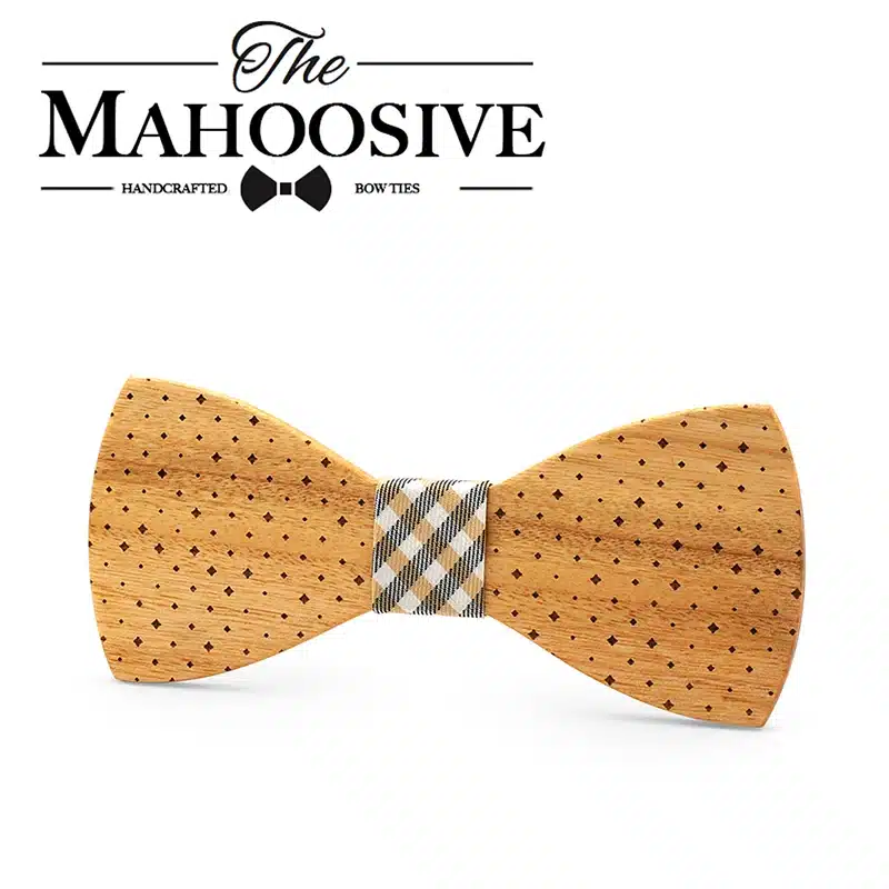 Mahoosive Fashion Men Wooden Bow Tie Accessory Wedding Event Hardwood Wood Bow Tie For Men Butterfly Neck Ties krawatte Gravata 14
