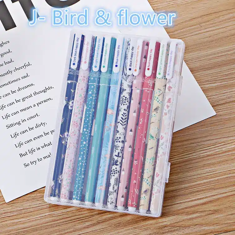 10 pcs/pack Color gel pen Cartoon animal Starry star Sweet floral pens 0.38mm ballpoint Stationery Office school supplies F308 26