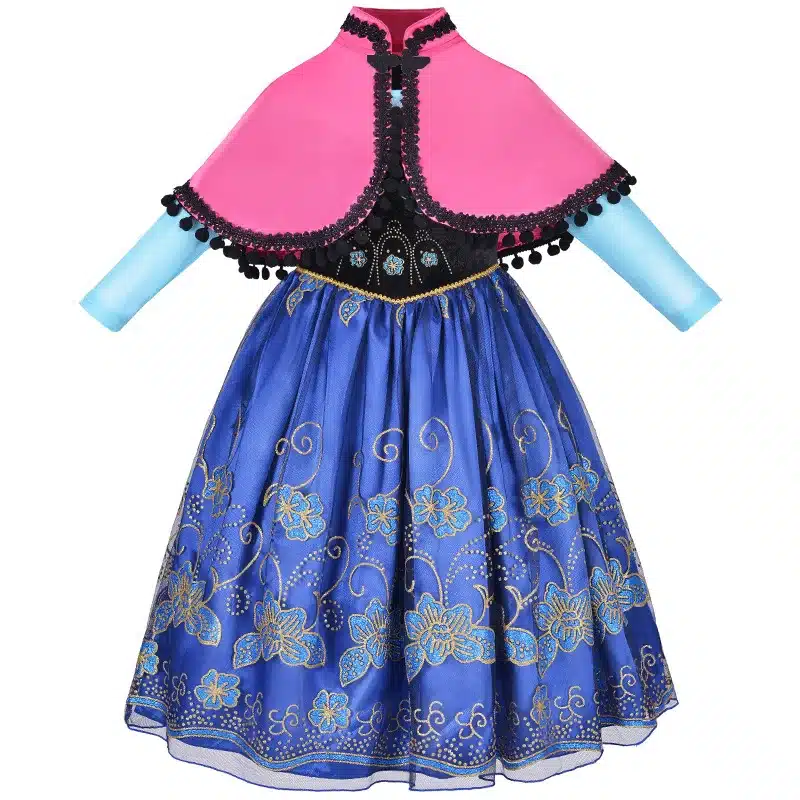 Frozen Dresses Princess Anna Dress for Girls Wedding Birthday Party Clothes Frozen Elsa Anna Cosplay Costumes Elza Elsa Dress 2