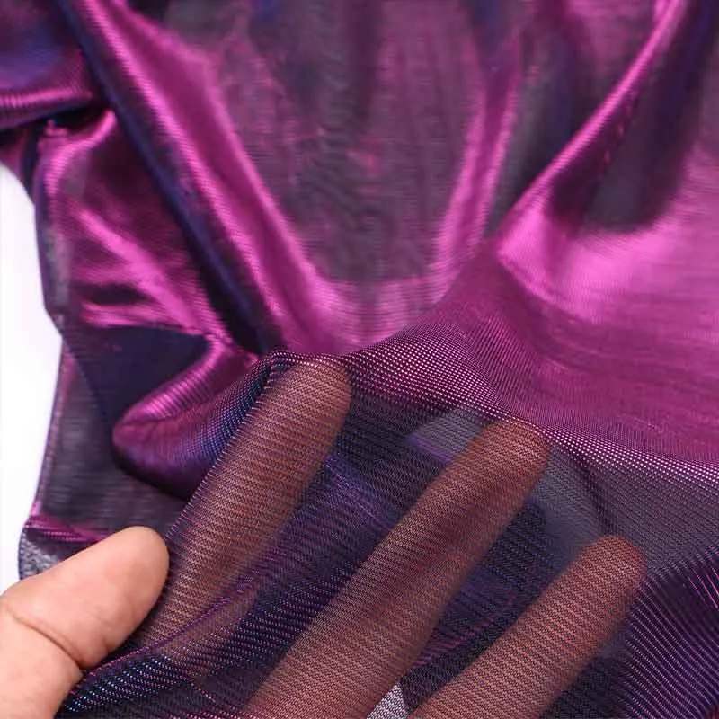 Seily 2018 Sexy Holographic Mesh Sheer Top T Shirt Women Short Sleeve Transparent Shiny Club Punk Tee Shirt Femme Tunic Summer 11