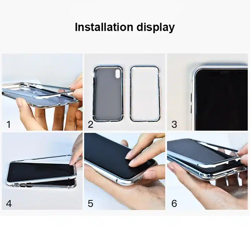 Magnetic Case sFor Samsung Galaxy S10 Plus S9 S8 Note 9 8 Metal Bumper Glass Cover For Galaxy coque Samsung S10 Plus Case S9Plus 1