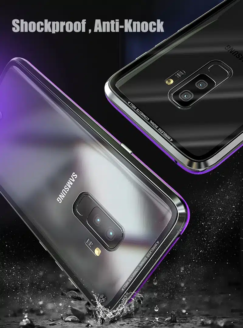 Magnetic Case sFor Samsung Galaxy S10 Plus S9 S8 Note 9 8 Metal Bumper Glass Cover For Galaxy coque Samsung S10 Plus Case S9Plus 7