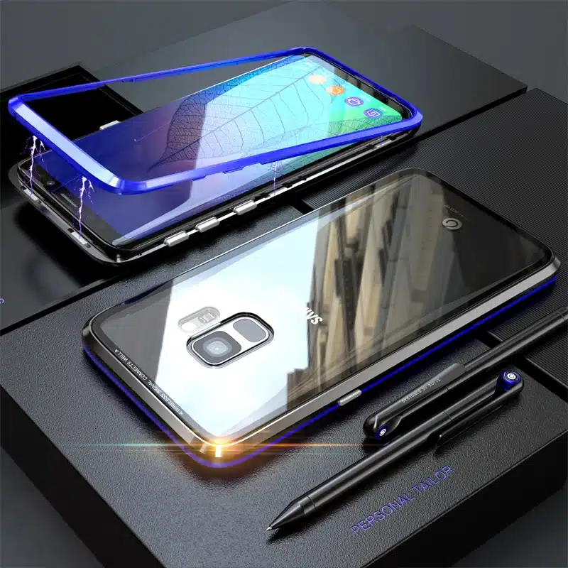 Magnetic Case sFor Samsung Galaxy S10 Plus S9 S8 Note 9 8 Metal Bumper Glass Cover For Galaxy coque Samsung S10 Plus Case S9Plus 10