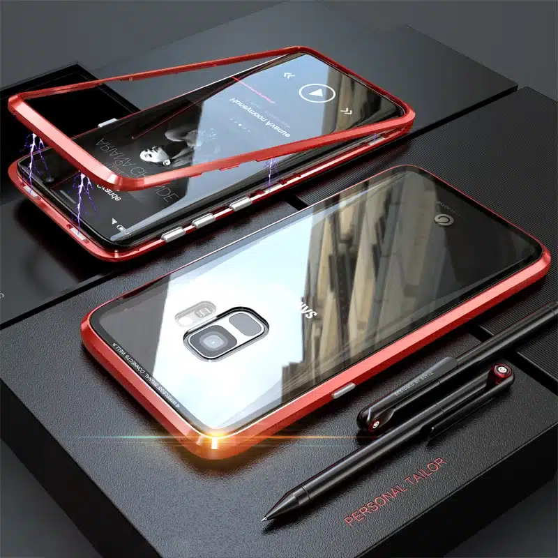 Magnetic Case sFor Samsung Galaxy S10 Plus S9 S8 Note 9 8 Metal Bumper Glass Cover For Galaxy coque Samsung S10 Plus Case S9Plus 12