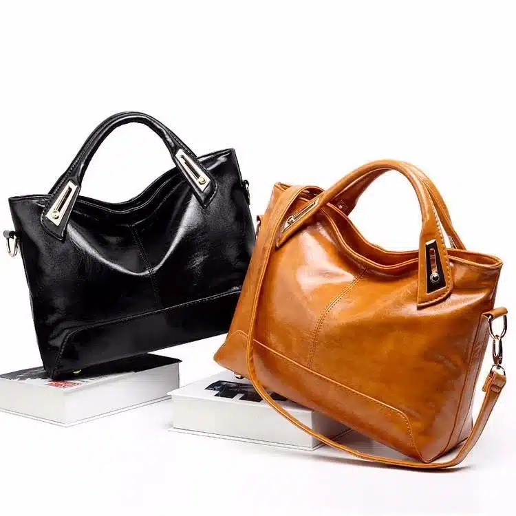Women Oil Wax Leather Designer Handbags High Quality Shoulder Bags Ladies Handbags Fashion brand PU leather women bags WLHB1398 9